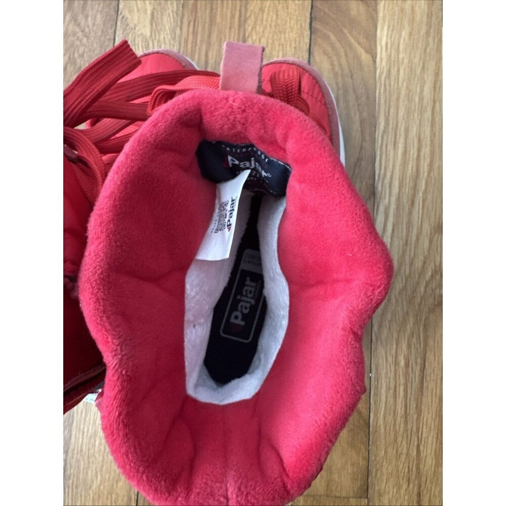 Pajar -30° C -22 F Waterproof Insulated Boots w/ Vibram Sole Red/White Size 5.5 - Picture 7 of 11